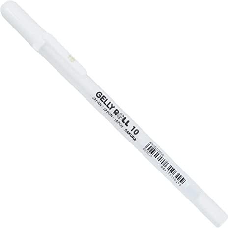 Sakura White Gelly Roll Pen BOLD Point 10 (0.5mm)